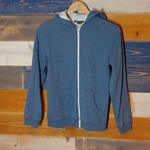Vince Thermal Lined Hoodie L blue